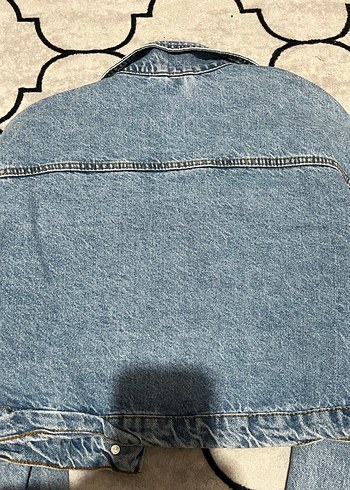 Milla Düğmeli Kadın Mavi Jean Ceket - Görsel 7