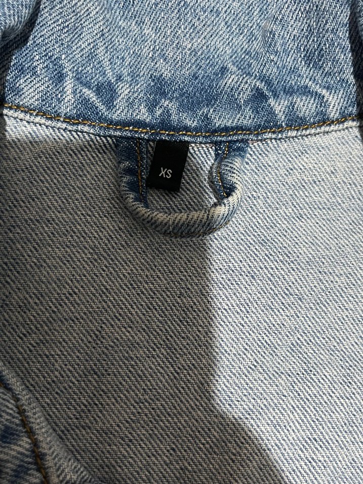 Milla Düğmeli Kadın Mavi Jean Ceket - Görsel 3