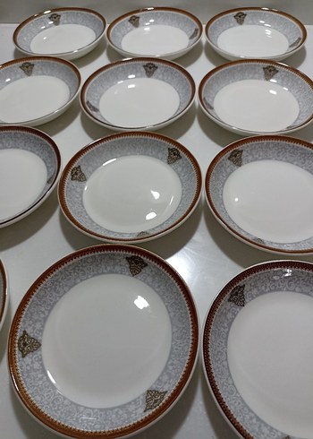 Porselen çay tabakları - Görsel 5