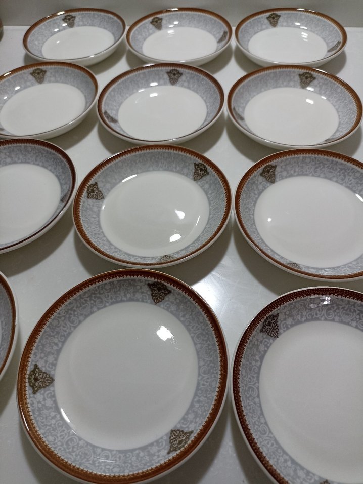 Porselen çay tabakları - Görsel 5