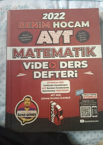 2022 Benim Hocam AYT Matematik Video Ders Defteri