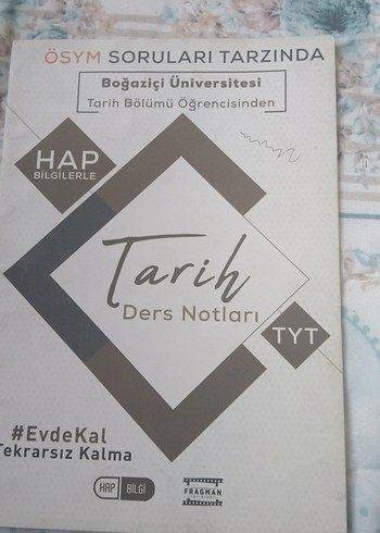 TYT Tarih Ders Notları Boğaziçi Üniversitesi
