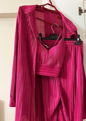 Pembe Pilili üçlü takım - Görsel 9