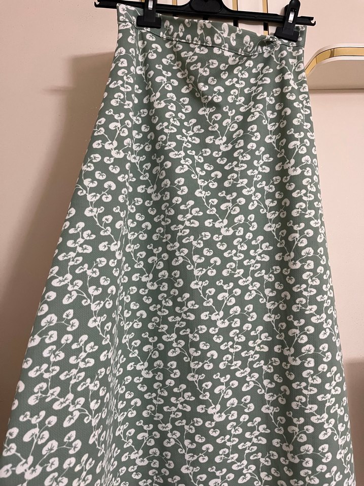 Yeşil Bohem Uzun Salaş Etek - Görsel 3