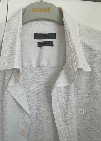 Beyaz Keten Erkek Gömlek - Görsel 3