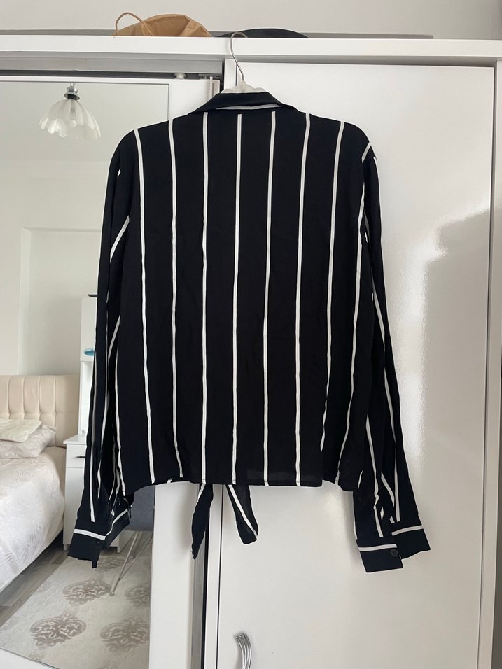 Lcw siyah çizgili gömlek - Görsel 2