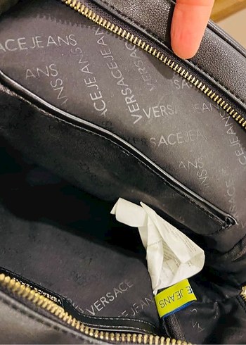 Beden siyah Renk Orijinal Versace jeans sırt çantası