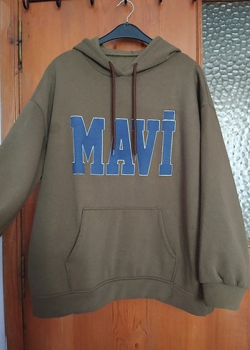 Kadın Kahverengi Kapüşonlu Sweatshirt