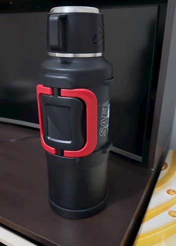 Beden siyah Renk Siyah Aile Termos Şişesi ve Isıtıcı 4 litre