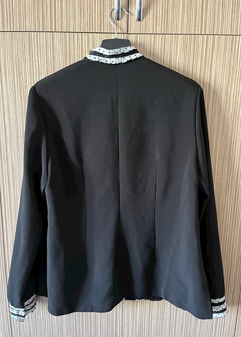 Düğmeli Siyah Kadın Gömlek - Görsel 2