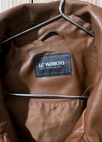 Düğmeli Kahverengi Deri Kadın Ceket - Görsel 2