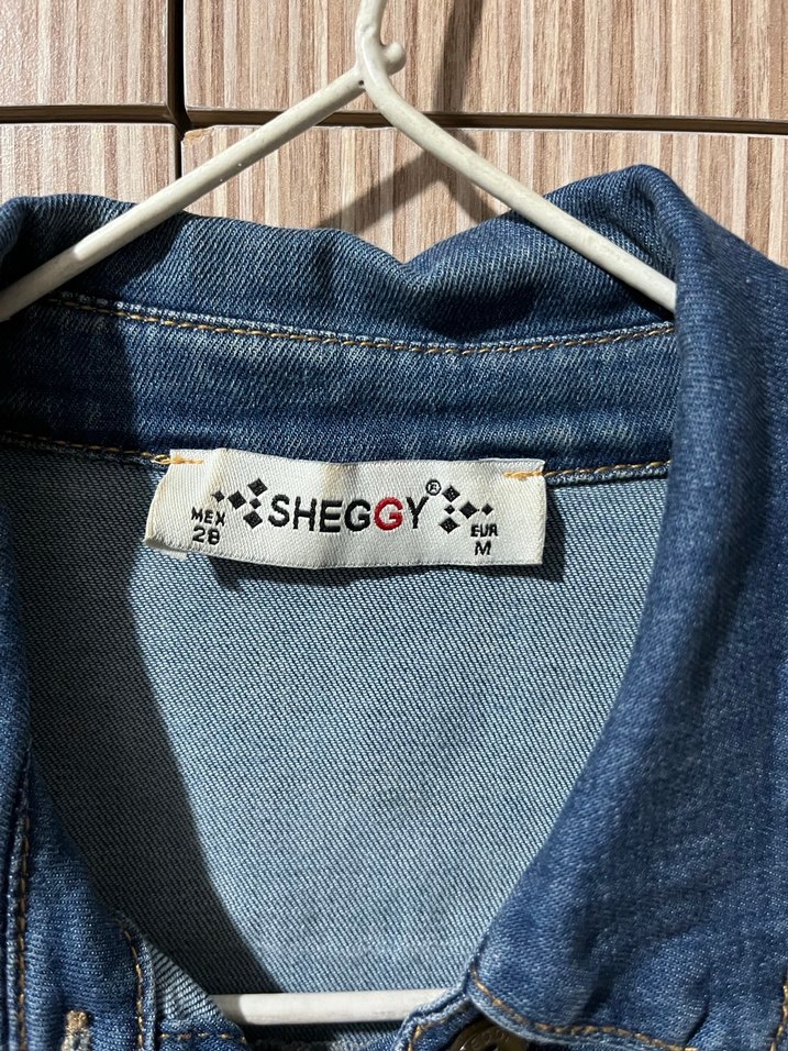 Mavi Düğmeli Denim Kadın Gömlek - Görsel 3