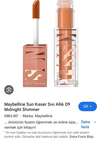 Maybelline Sun Kisser Sıvı Allık 09 Midnight Shimmer