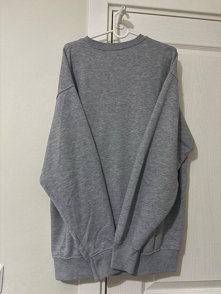 Gri Baskılı Kadın Sweatshirt - Görsel 2