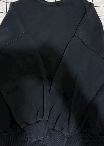 Kadın Siyah Baskılı Oversize Sweatshirt - Görsel 6