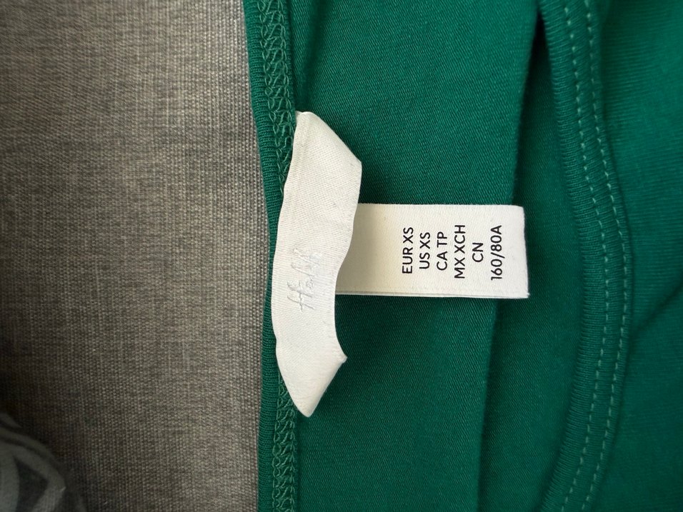 Kız Çocuk Yeşil Uzun Kollu Basic Tişört - Görsel 4