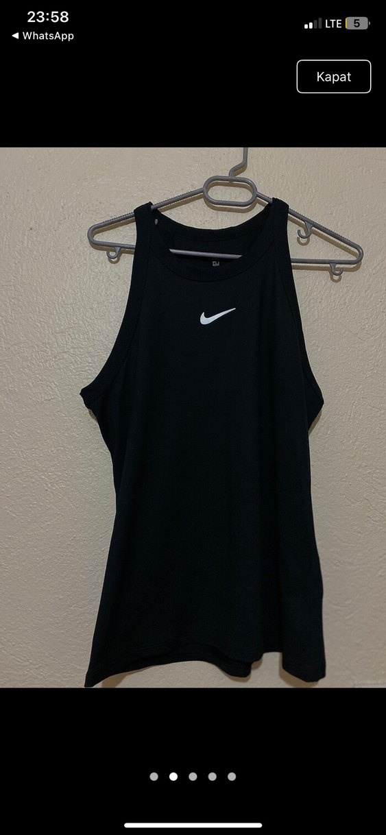 Siyah Sporcu Yaka Kolsuz Kadın Atlet - Görsel 3