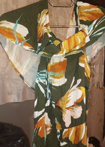 Diğer Bohem V Yaka Batik Desenli Hamile Tunik