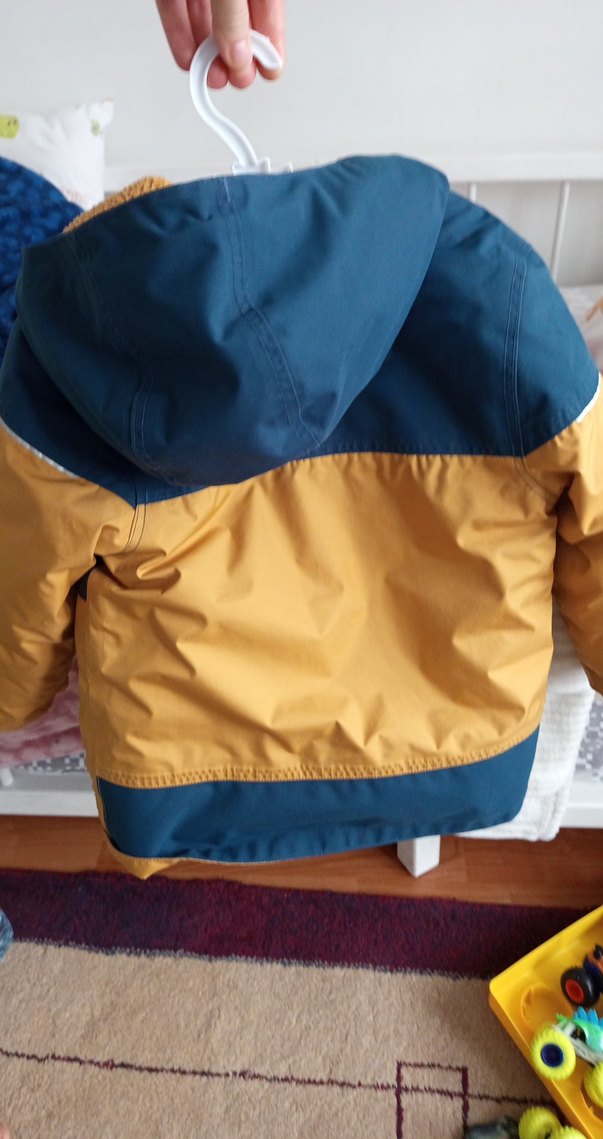 Kahverengi Kürklü Erkek Çocuk Mont - Görsel 4