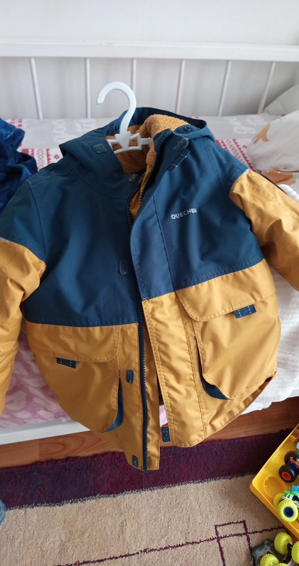 Kahverengi Kürklü Erkek Çocuk Mont - Görsel 3