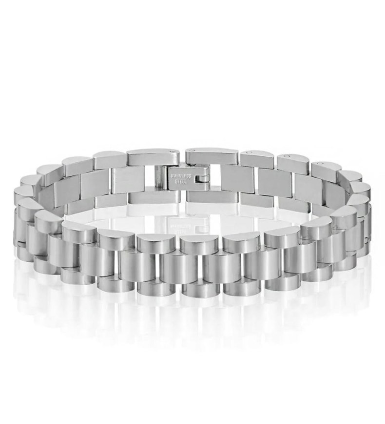 USİNEX ROLEX GÜMÜŞ ÇELİK BİLEKLİK - Görsel 2