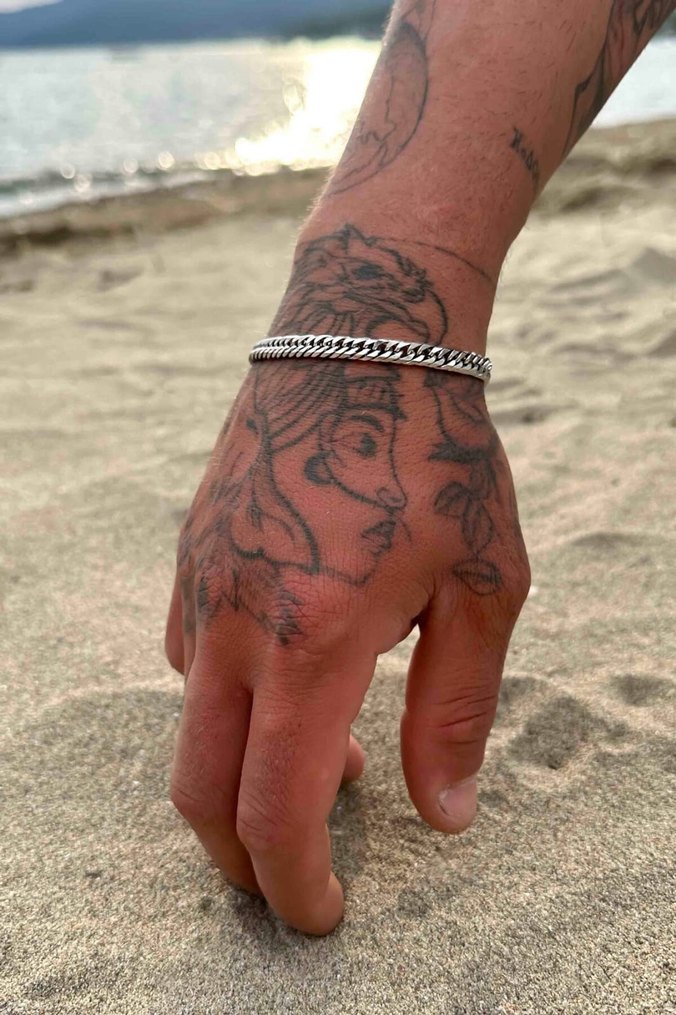 3'lü Urban Paslanmaz Gümüş Çelik Bileklik - Görsel 4