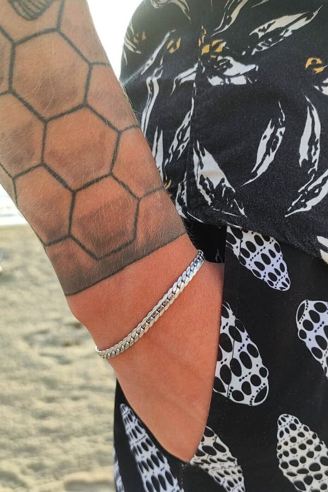 3'lü Urban Paslanmaz Gümüş Çelik Bileklik - Görsel 3