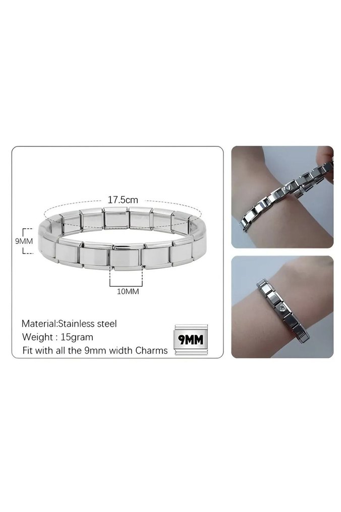 USİNEX CHRAM GÜMÜŞ ÇELİK BİLEKLİK - Görsel 4