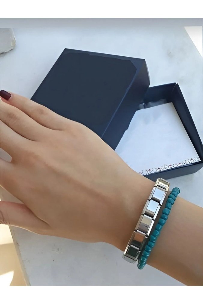 USİNEX CHRAM GÜMÜŞ ÇELİK BİLEKLİK - Görsel 3