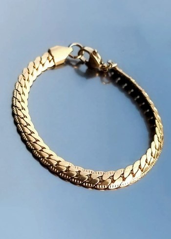 URBAN PASLANMAZ GOLD ÇELİK BİLEKLİK - Görsel 4