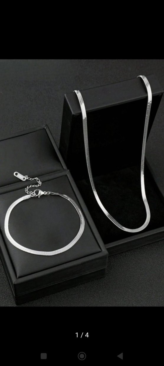 Hybird & Usinex İnce İtalyan Çelik kolye ve set - Görsel 2