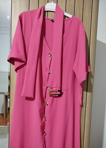 Pembe V Yaka Uzun Kollu - Görsel 3