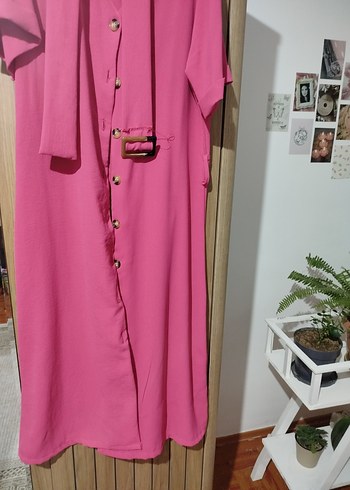 Pembe V Yaka Uzun Kollu - Görsel 2