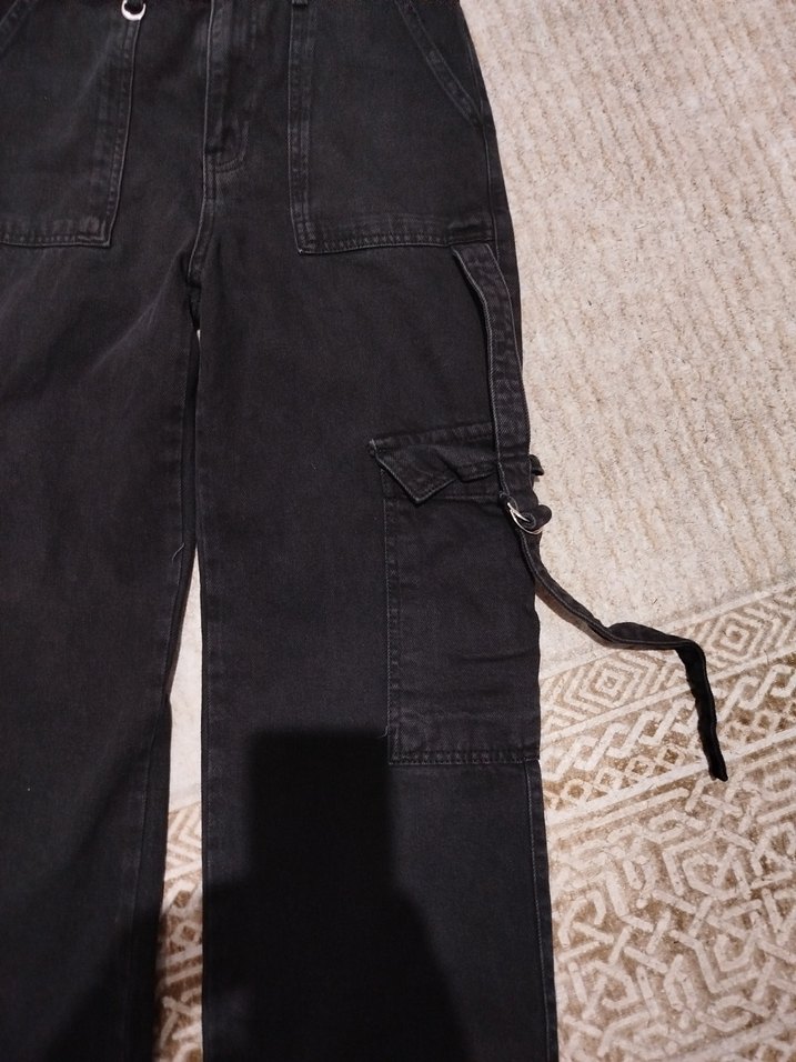 Siyah Fermuarlı Kadın defacto Pantolon - Görsel 5