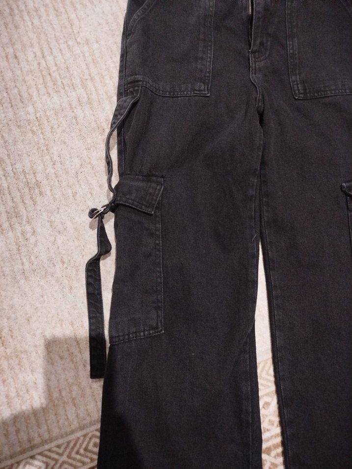 Siyah Fermuarlı Kadın defacto Pantolon - Görsel 4