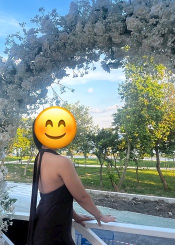 Siyah V Yakalı uzun
 Mezuniyet Elbisesi - Görsel 3