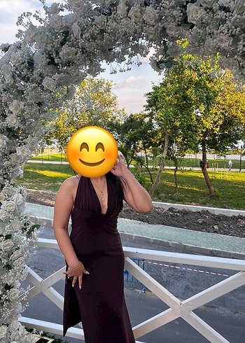 Siyah V Yakalı uzun
 Mezuniyet Elbisesi - Görsel 2