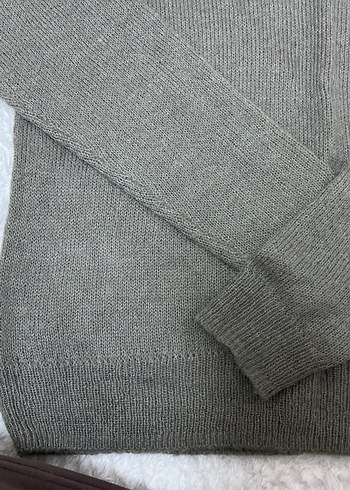 Gri Kadın Triko Kazak - Zara - Görsel 3