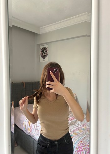 Açık kahve tişört