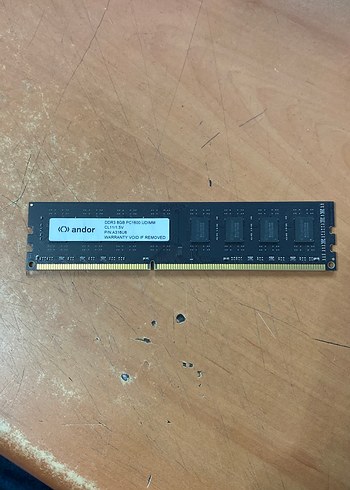 ANDOR A316U8 2RX8 8GB DDR3 1600MHZ PC RAM