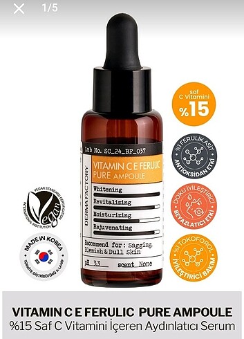 Derma factory c vitamini serumu 