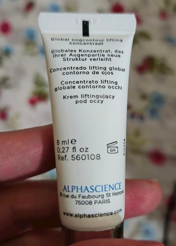 Alphascience Eye Matrix Anti-Aging Göz Kremi 8ml - Görsel 3