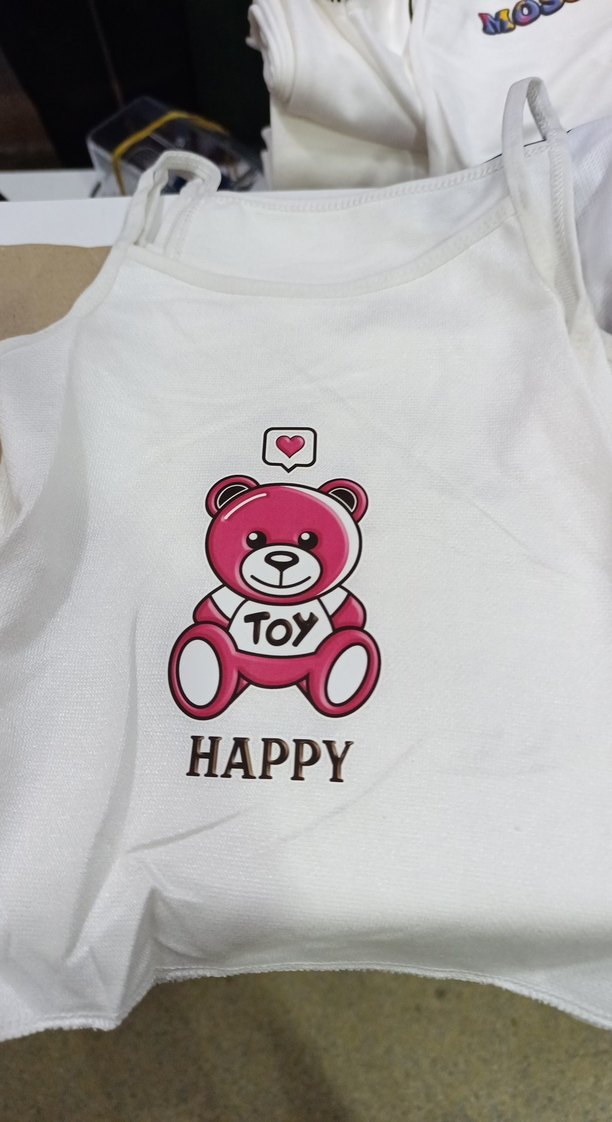 Renkli Baskılı Beyaz Çocuk Atlet 6 adet 25 TL - Görsel 2