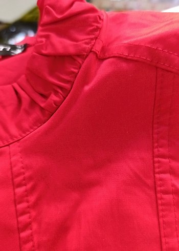 kadın kırmızı L beden bolero - Görsel 11