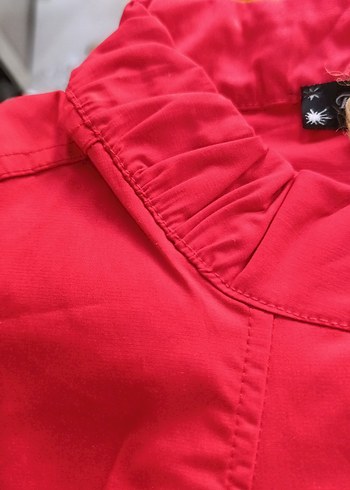 kadın kırmızı L beden bolero - Görsel 10