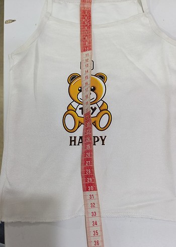 Renkli Ayıcık Baskılı Beyaz Çocuk Atlet - Görsel 2