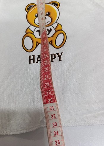 Renkli Ayıcık Baskılı Beyaz Çocuk Atlet - Görsel 3