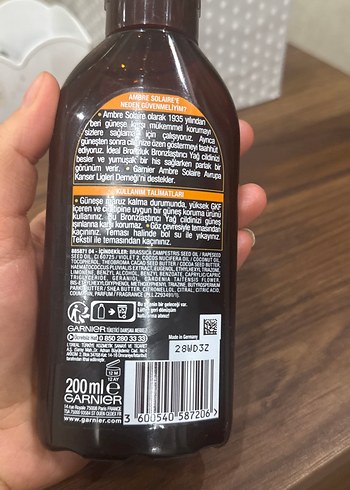 Garnier Ambre Solaire Bronzlaştırıcı Yağ - Görsel 2