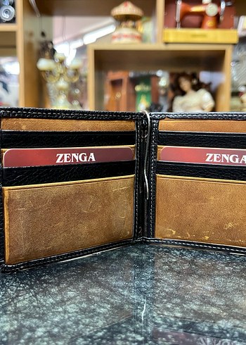 Hakiki Deri Klasik Siyah-Kahverengi Erkek Cüzdan - Görsel 3