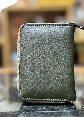 Hakiki Deri Haki Erkek Fermuarlı Cüzdan - Görsel 3